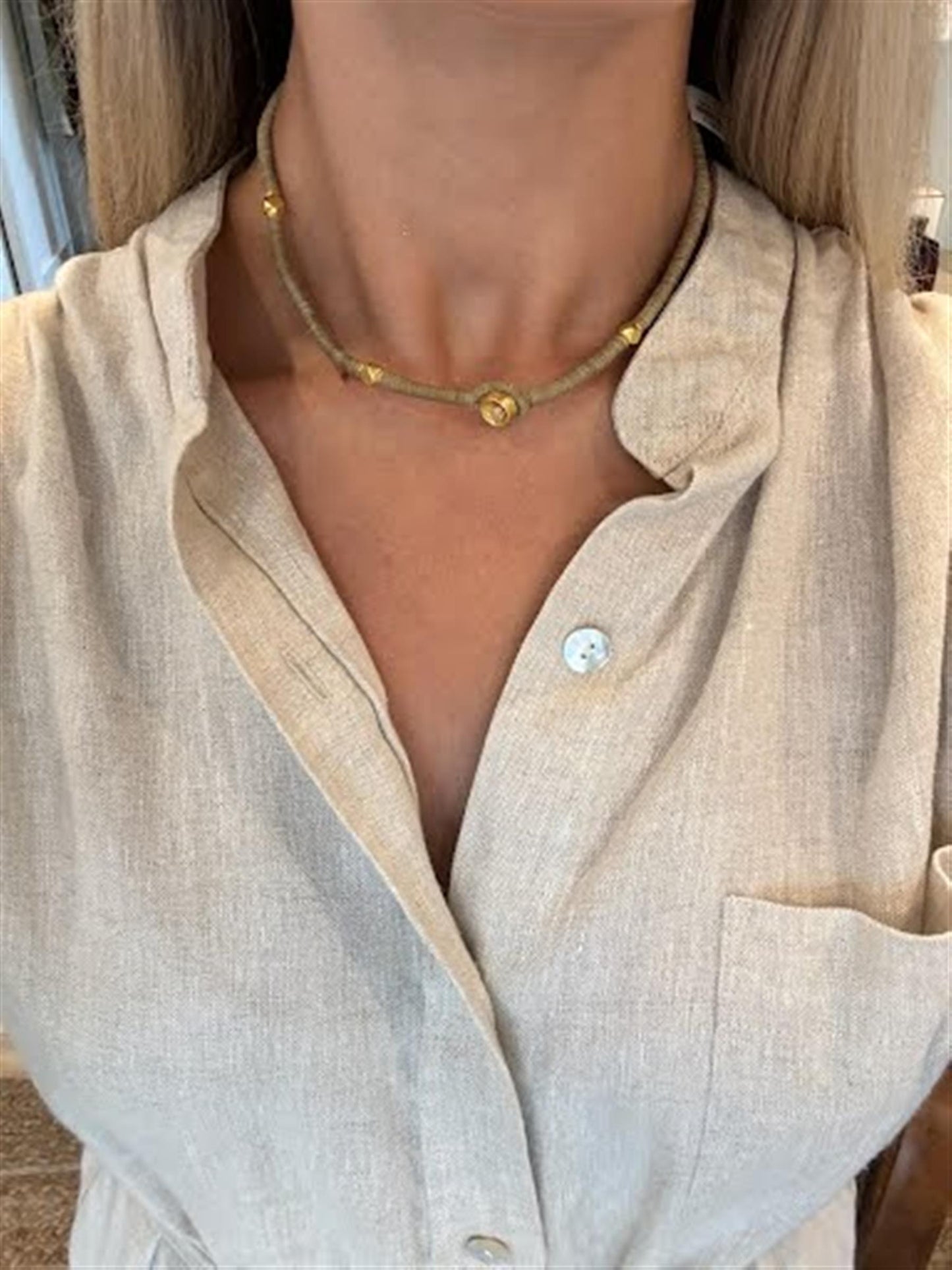 Gold Wrist Wrap by Van Gelder