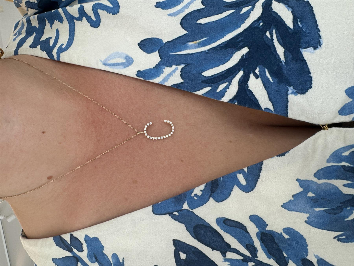 Bezel Initial Neckalce