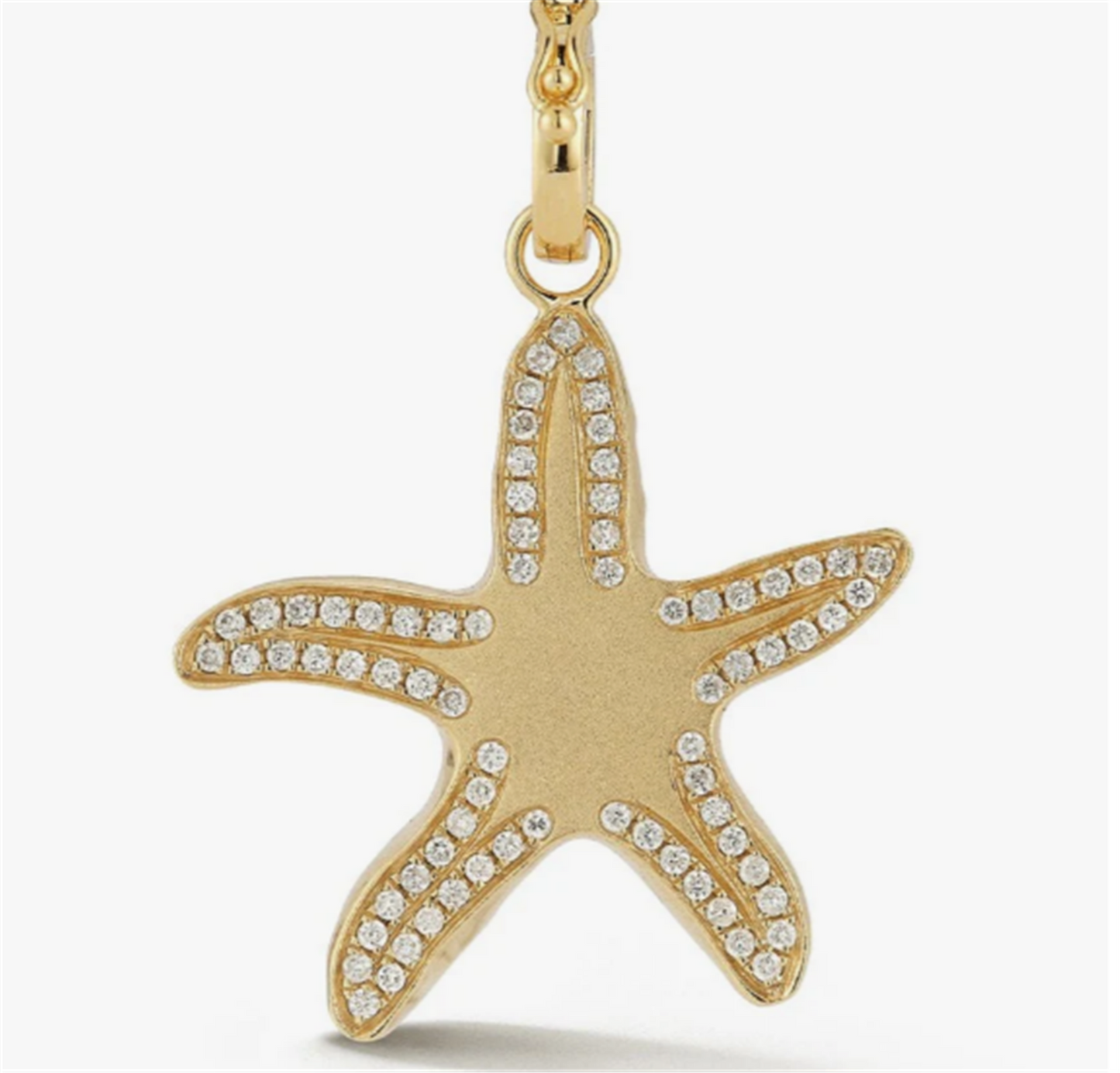 Diamond Starfish Pendant