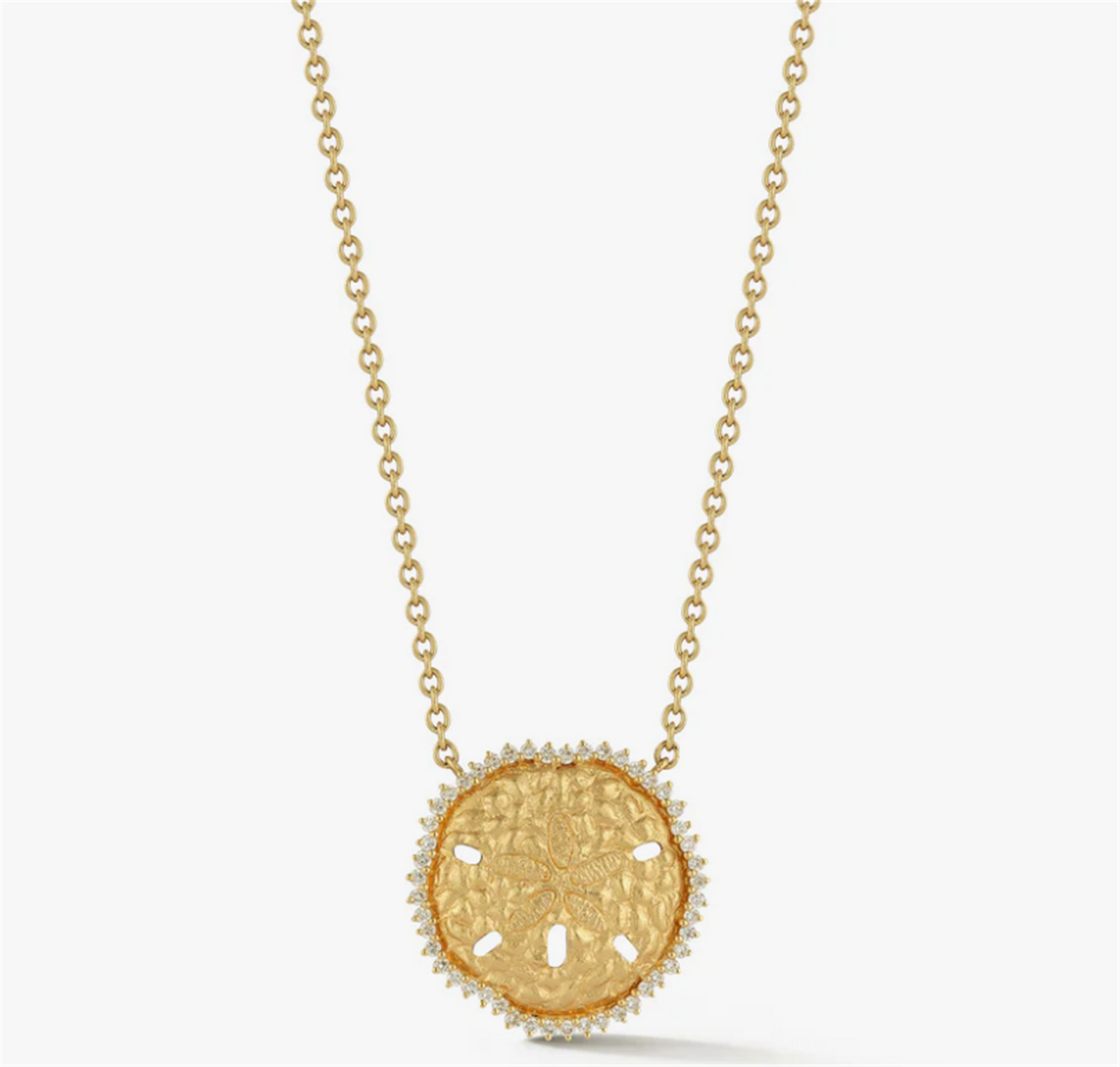 Diamond Sand Dollar Necklace