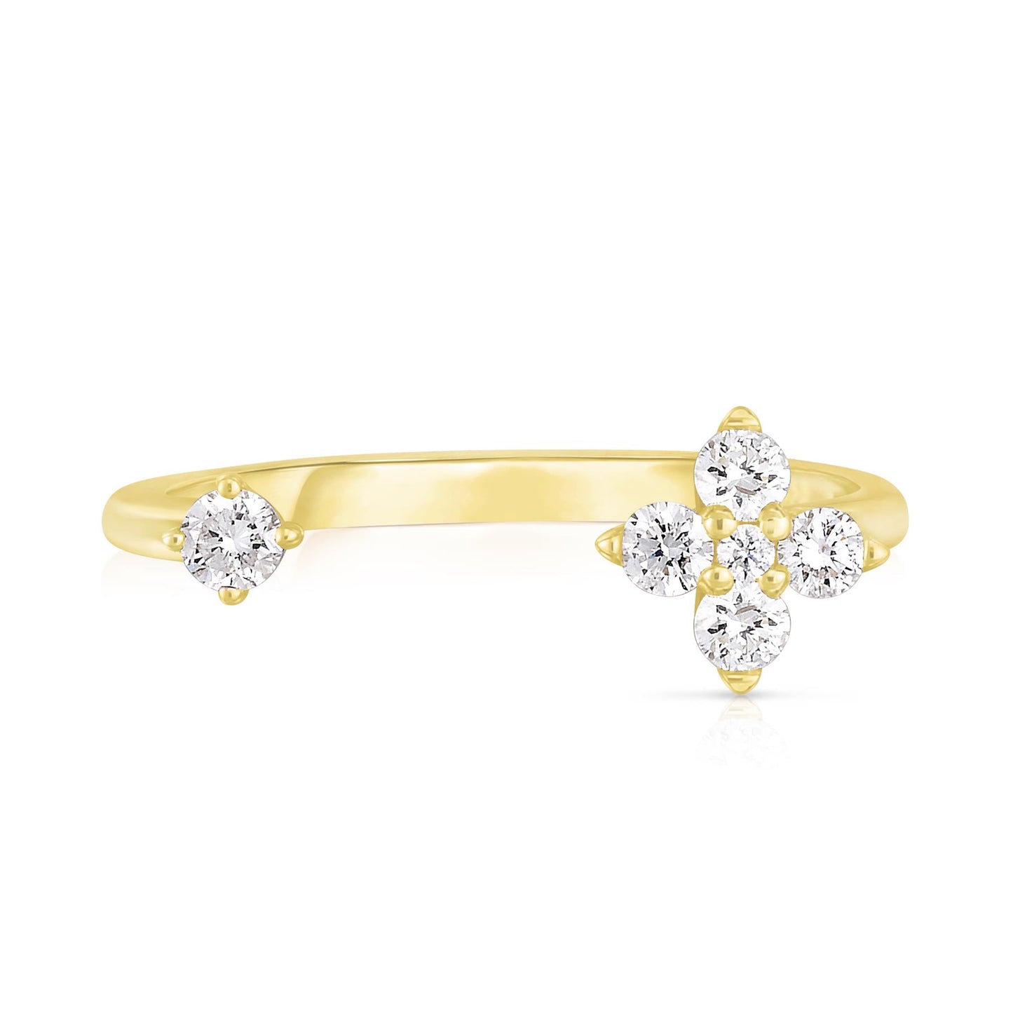 Open Top Flower Ring