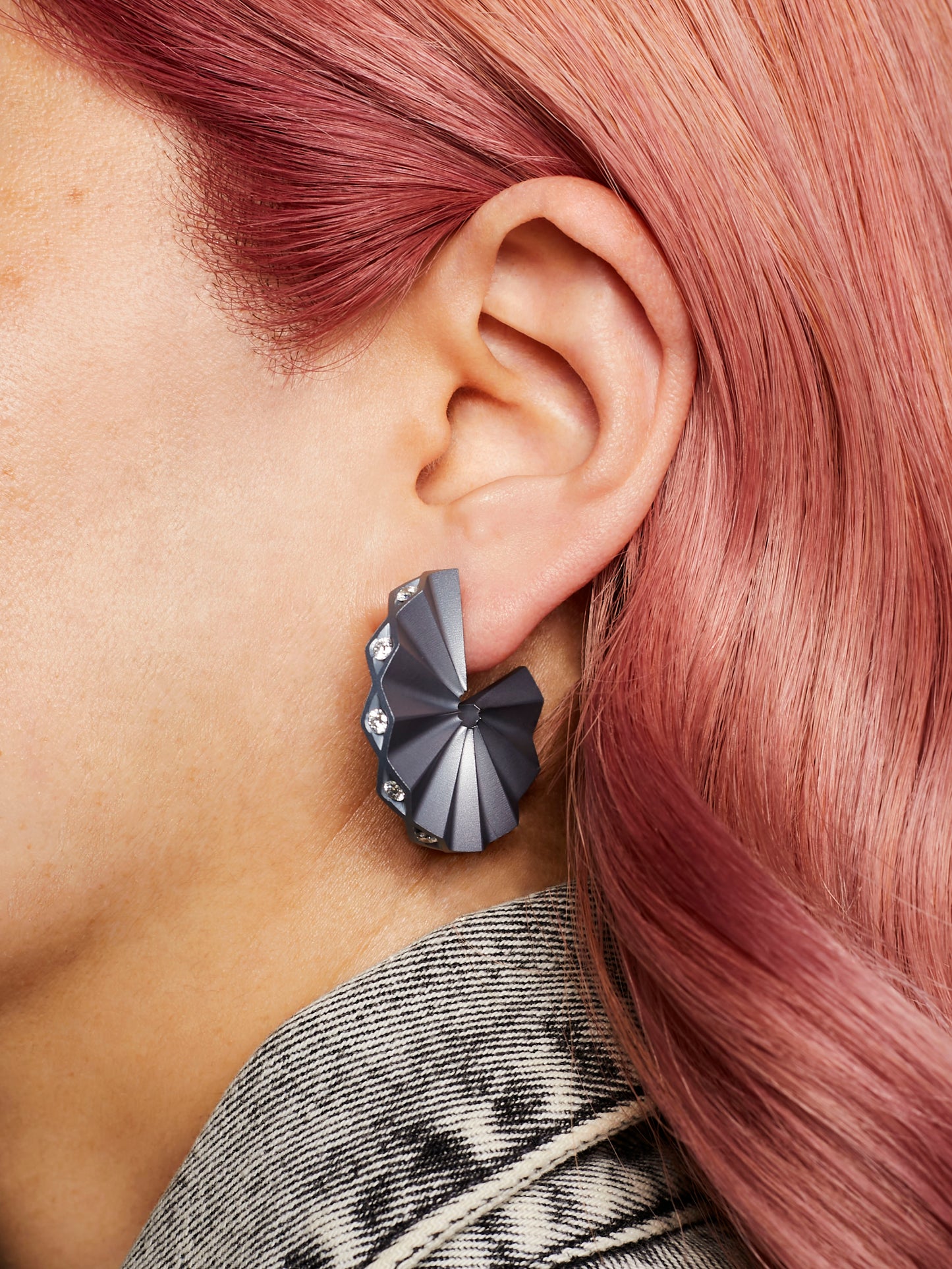 Storm Mambo Mini Diamond Hoop Earrings