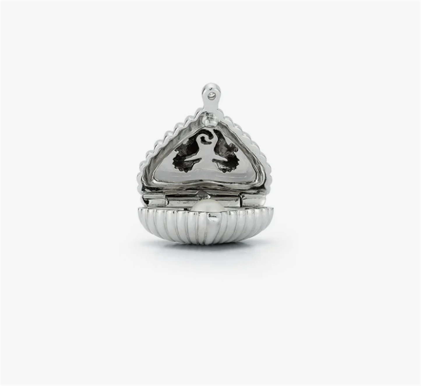 Petite Open Heart Diamond Locket by Renna