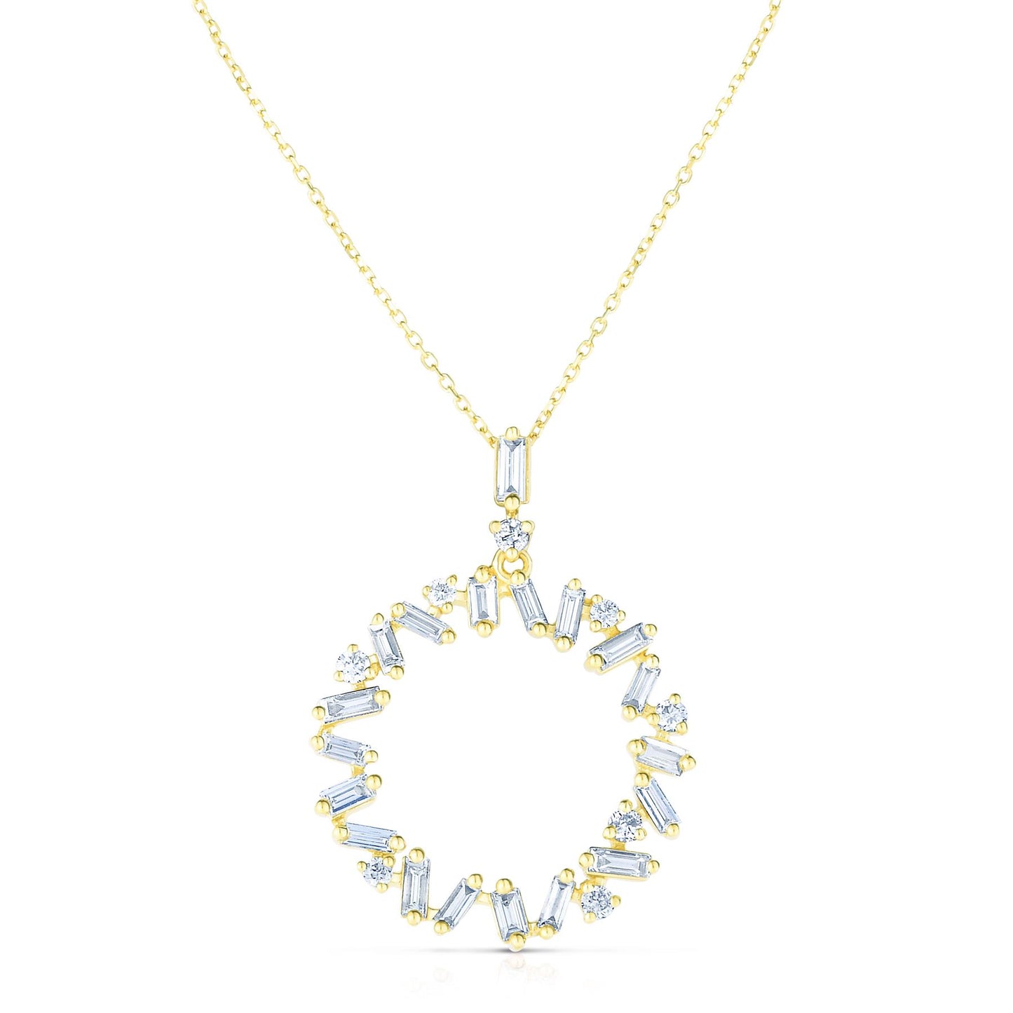 Diamond Circle Neckalce