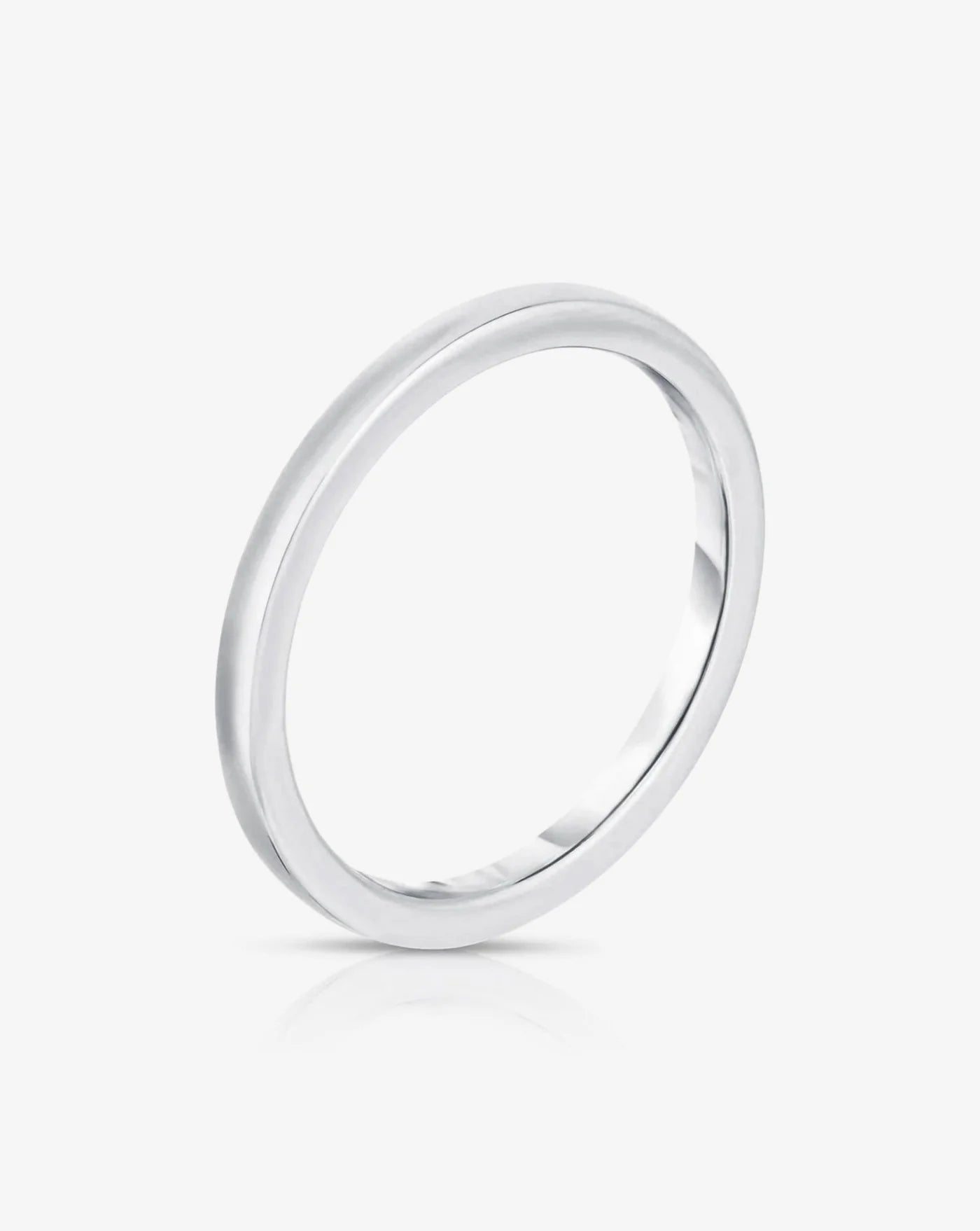 1.5mm 18K White Gold Wedding Band