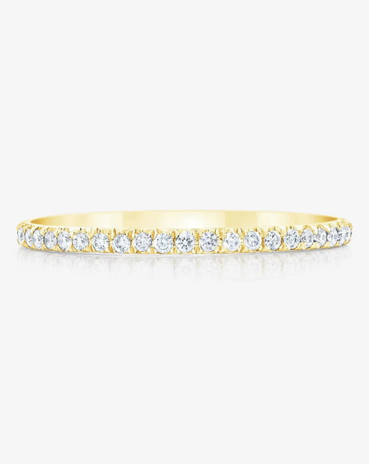 14K Yellow Gold Micro Pavé Eternity Band