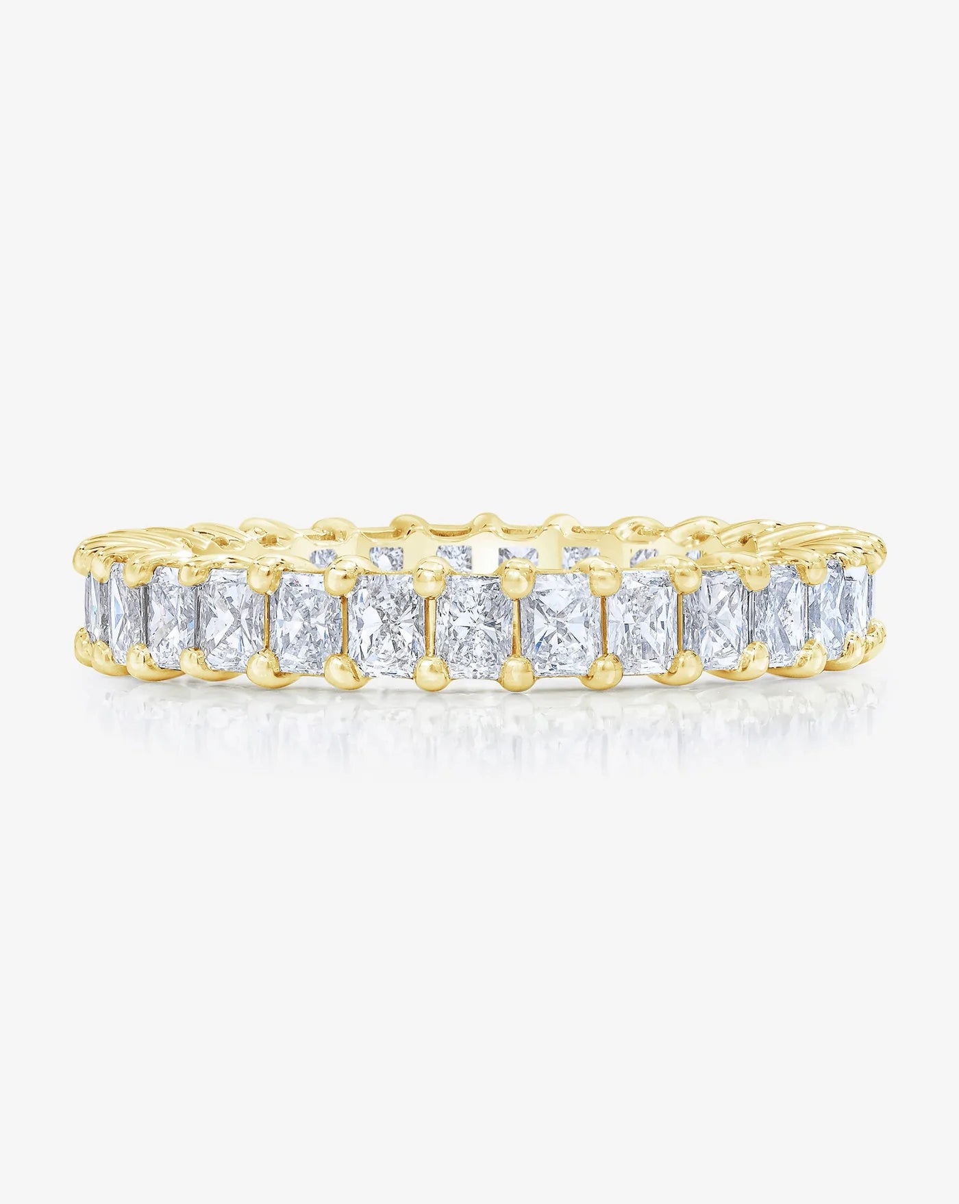 Mini Radiant Eternity Band in 14K Yellow Gold