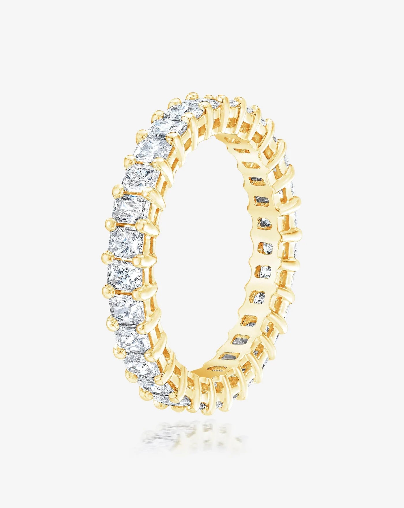 Mini Radiant Eternity Band in 14K Yellow Gold