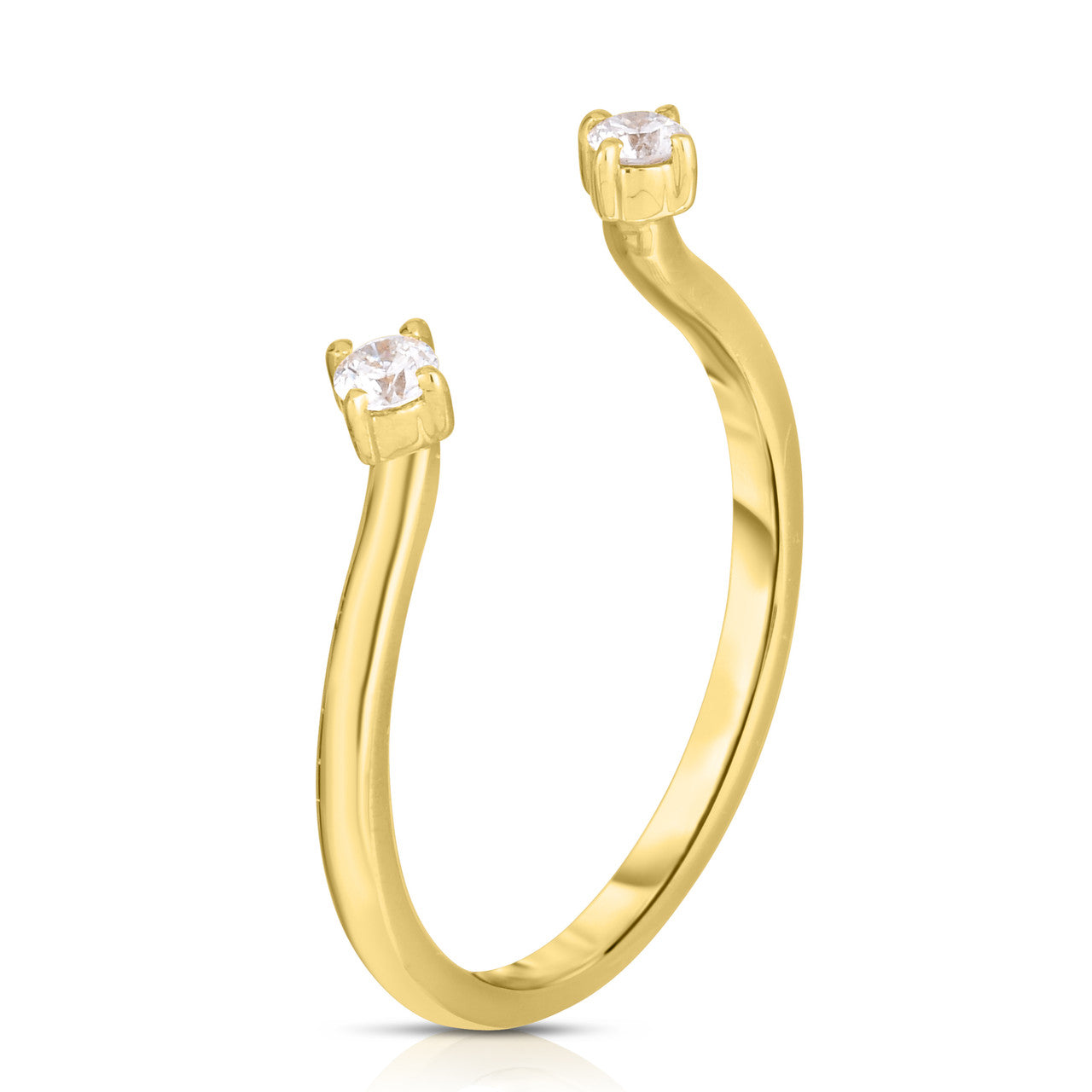Open Diamond Ring in Yellow Gold