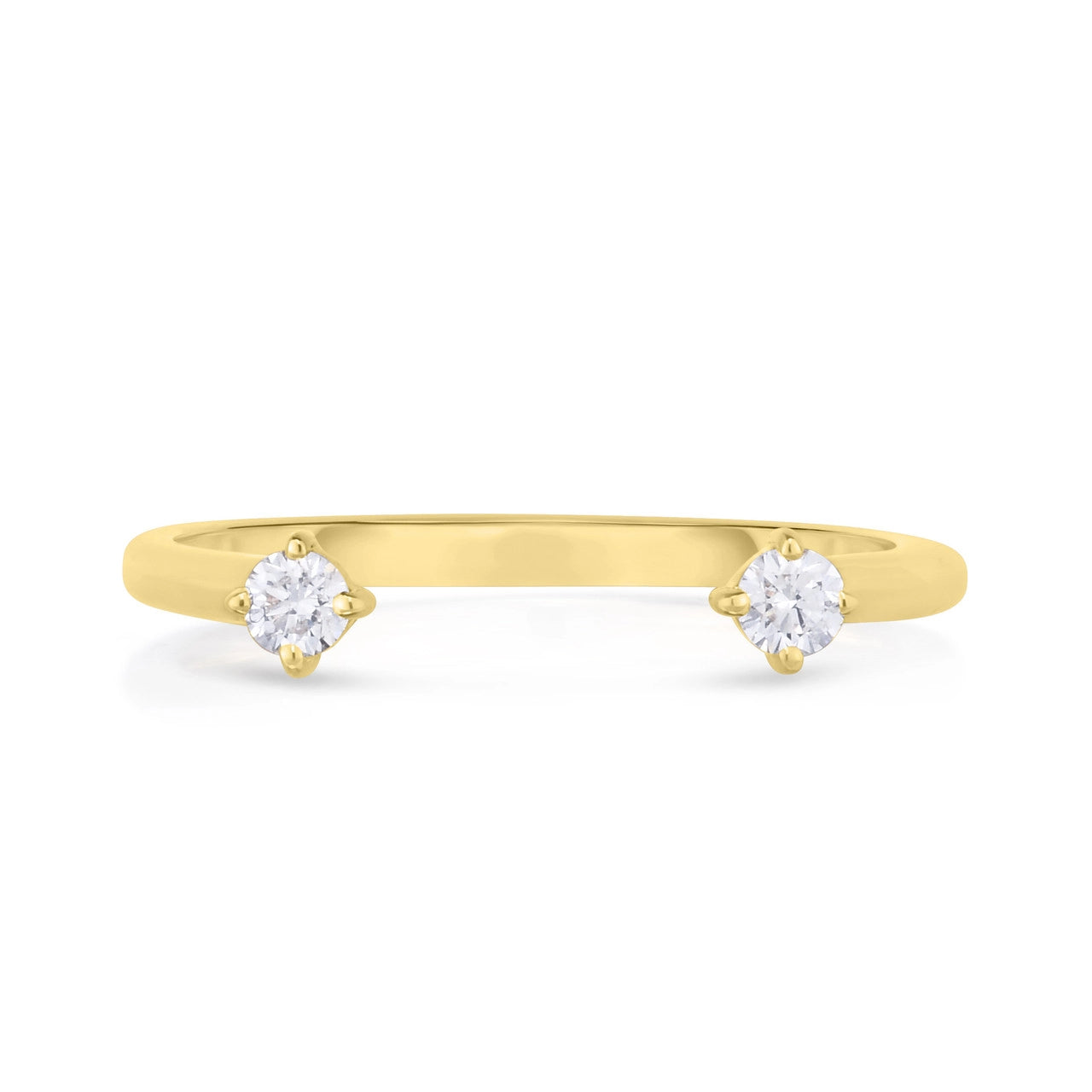 Open Diamond Ring in Yellow Gold