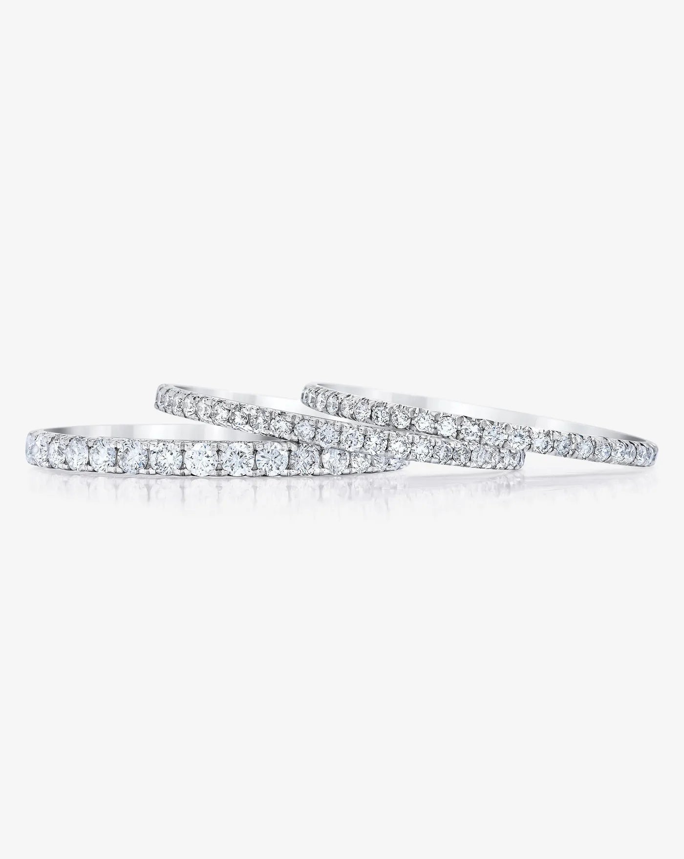 Platinum Micro Pavé Eternity Band