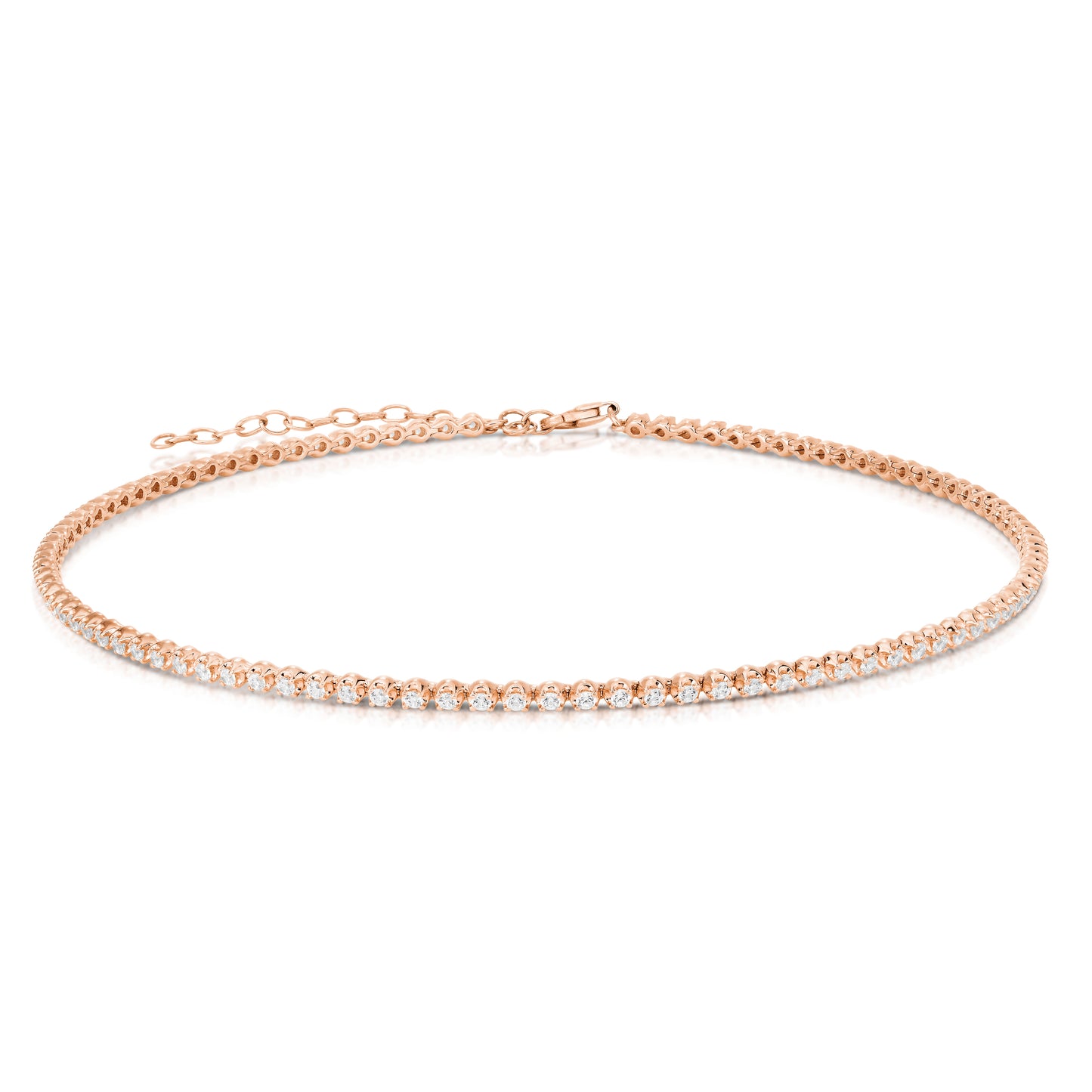 Buttercup Diamond Choker Necklace in 14K Rose Gold