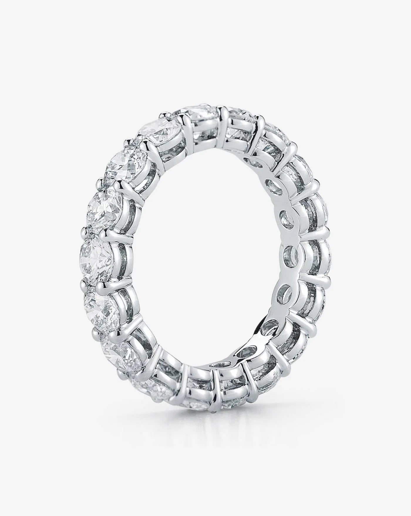 Platinum Round Diamond Eternity Band