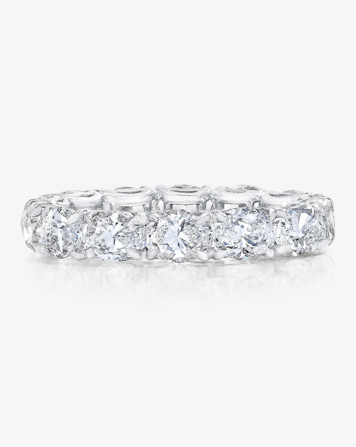 Sideways Oval Eternity Band in Platinum