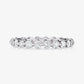 Single Prong Eternity Band in Platinum