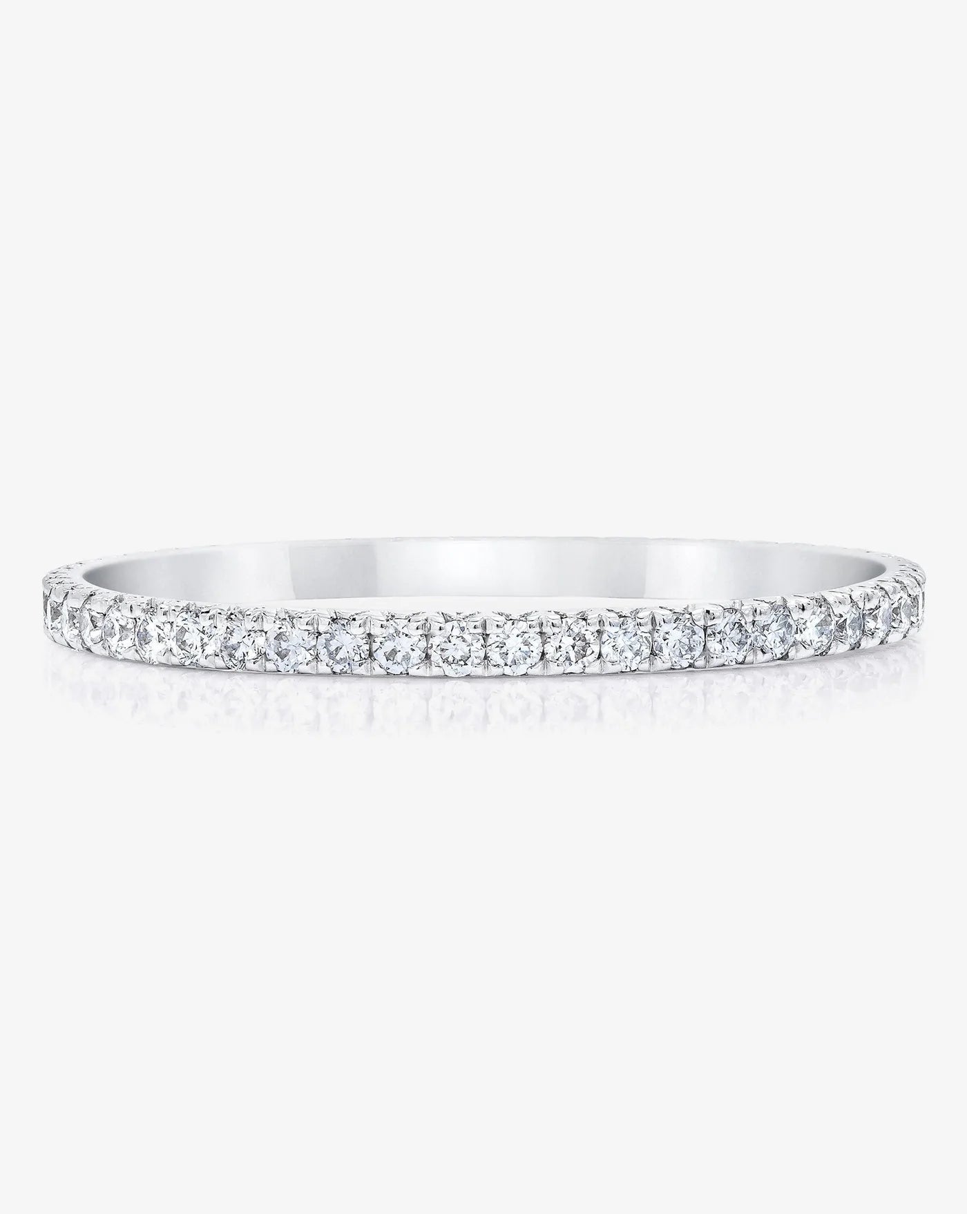 Platinum Micro Pavé Eternity Band