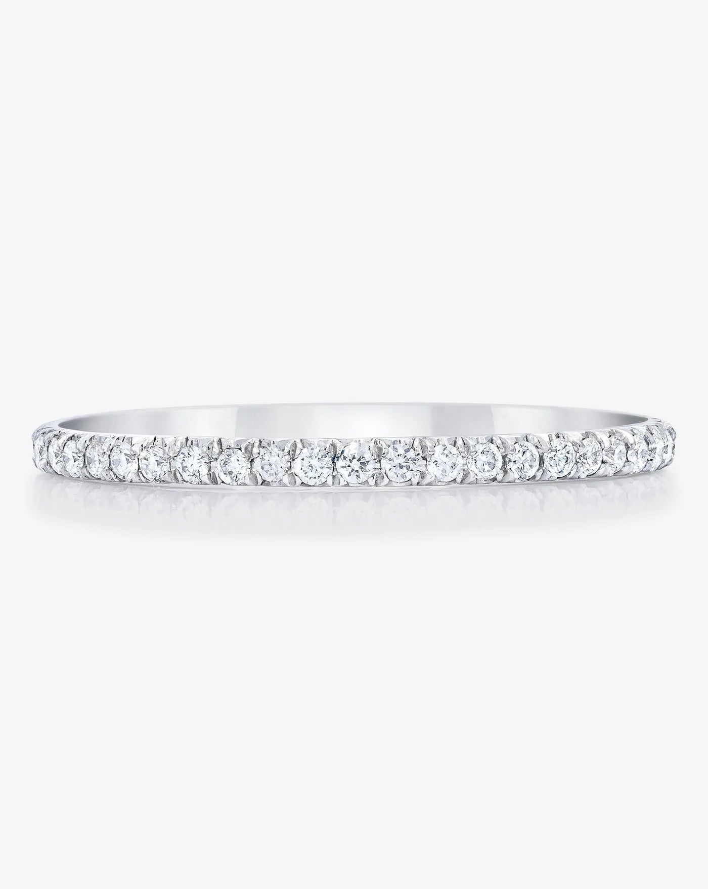 Platinum Micro Pavé Eternity Band