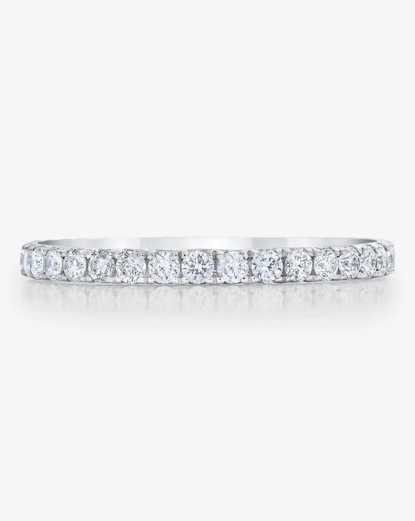 Platinum Micro Pavé Eternity Band