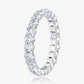 Mini Oval Eternity Band in Platinum