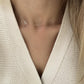 Offset Diamond Initial Necklace