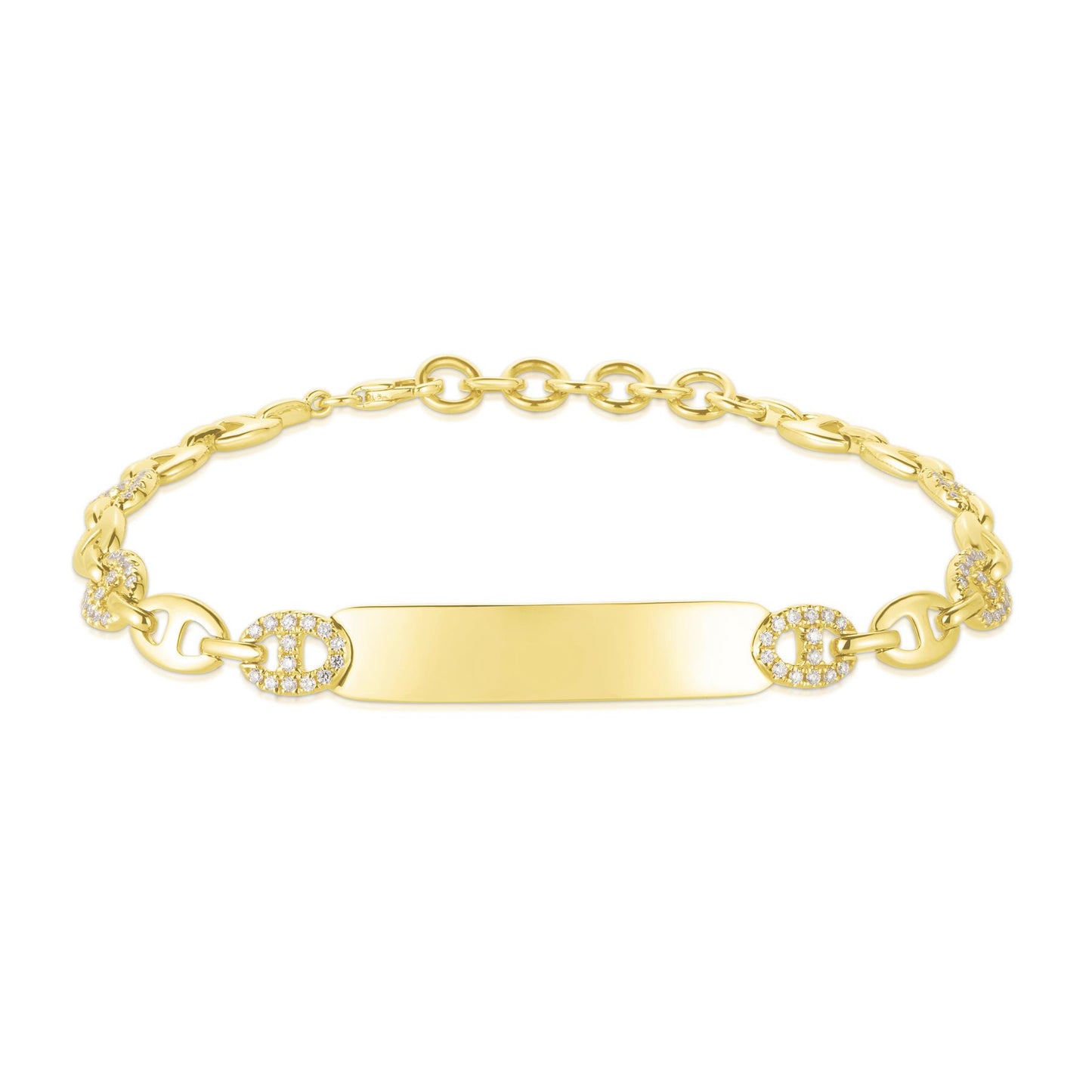 Diamond Mariner ID Bracelet