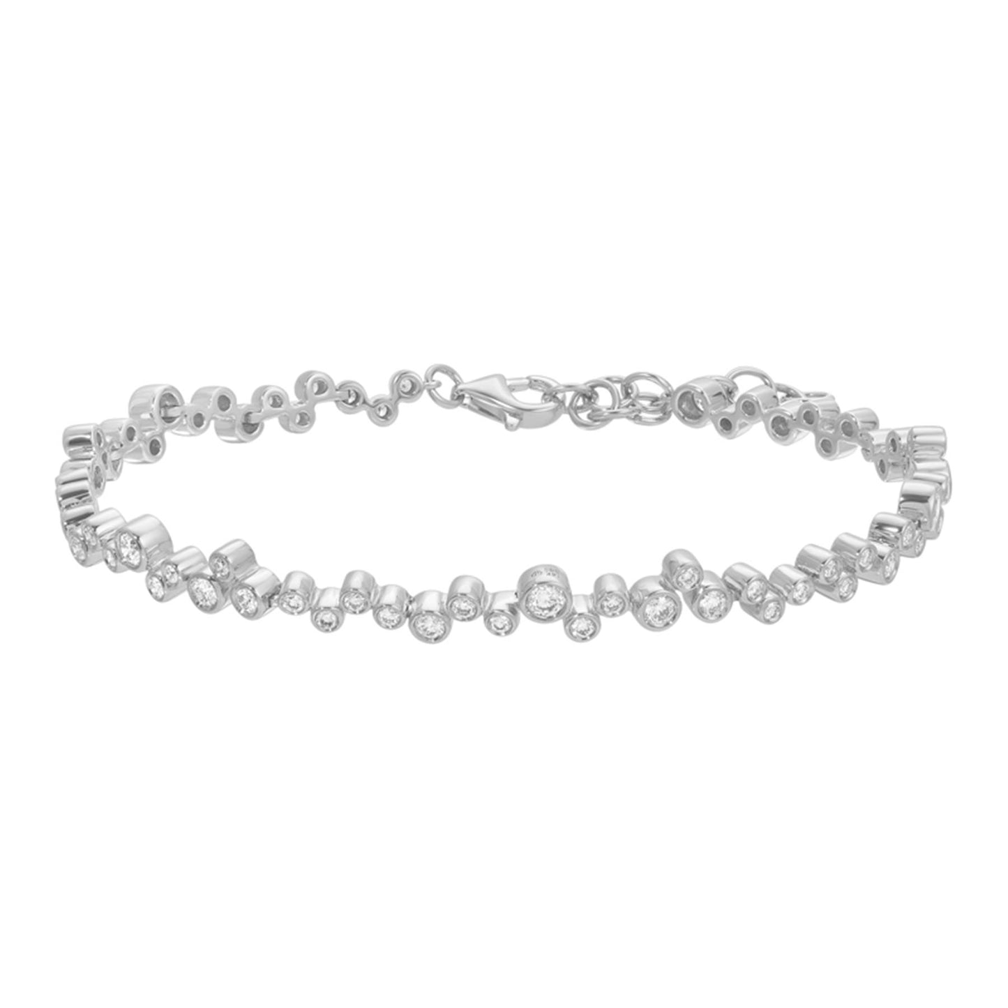 Scattered Bezel Diamond Bracelet