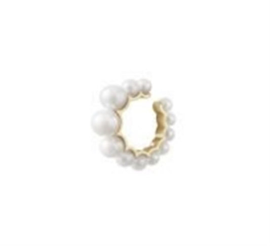 Single Pearl Eaf Cuff by Sophie Bille Brahe