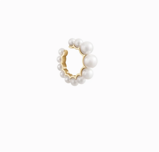 Single Pearl Eaf Cuff by Sophie Bille Brahe