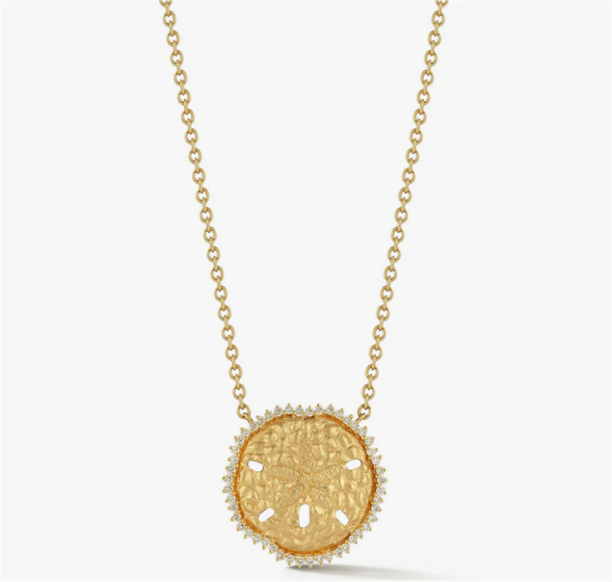 Diamond Sand Dollar Necklace