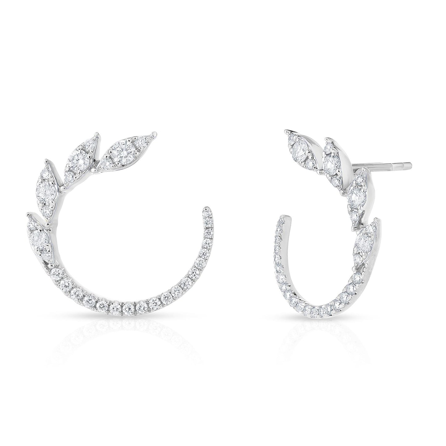 Diamond Marquise Garland Hoops