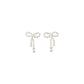 Graduating Pearl Bow Earrings by Sophie Billie Brahe