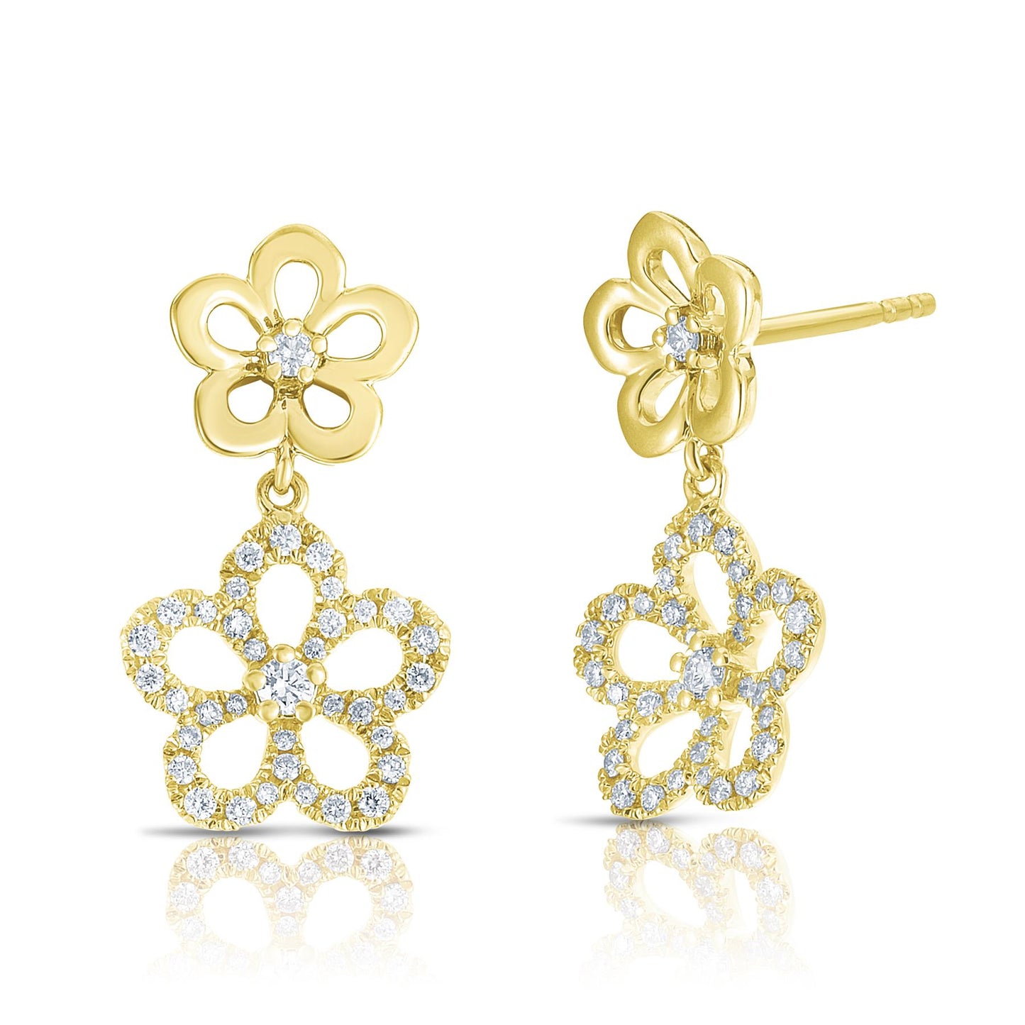 Double Flower Earrings