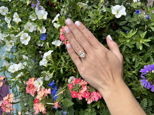 Split Shank Oval Solitare Engagement Ring