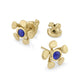 Chrona Sapphire Stud Earrings by VRAM