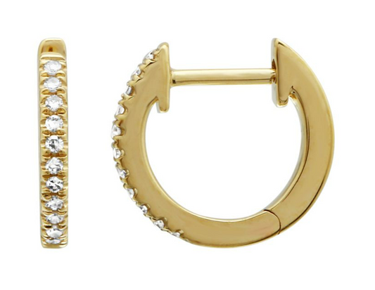 Petite Diamond Huggies