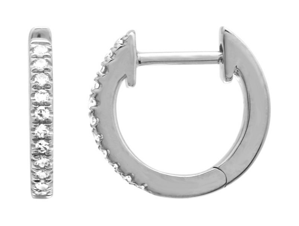 Petite Diamond Huggies