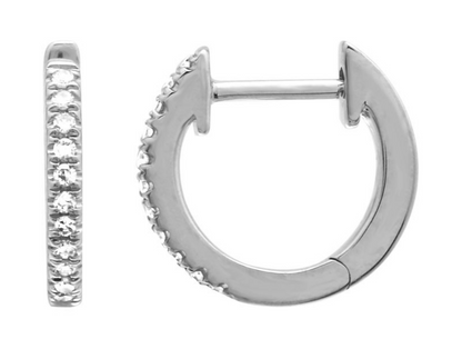 Petite Diamond Huggies