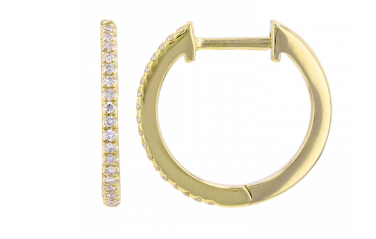 Petite Diamond Huggies