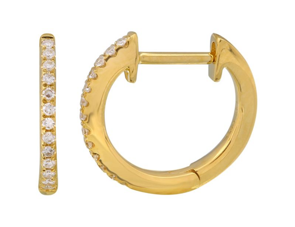 Petite Diamond Huggies