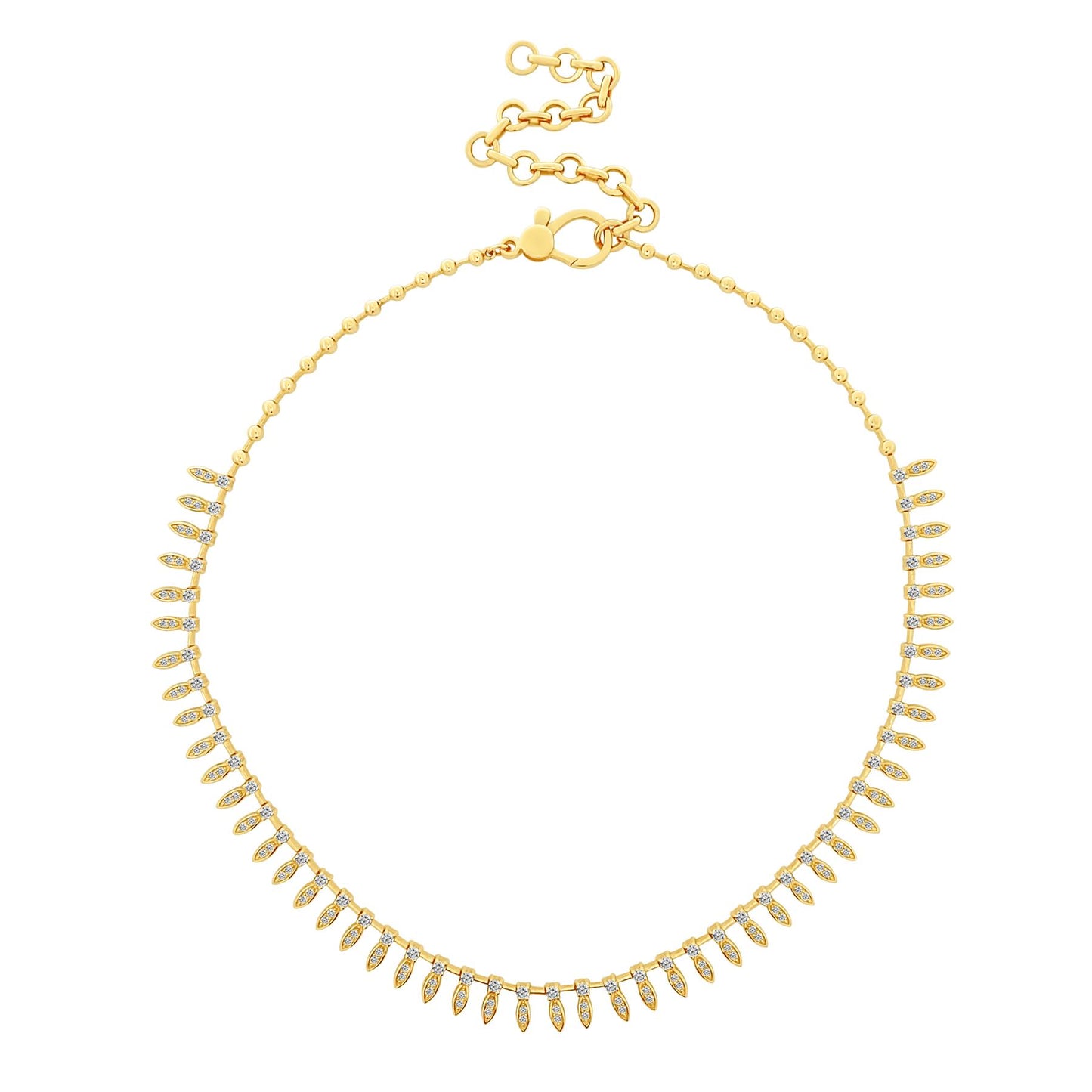 Diamond Marquise Station Necklace