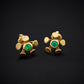 Chrona Emerald Stud Earrings by VRAM
