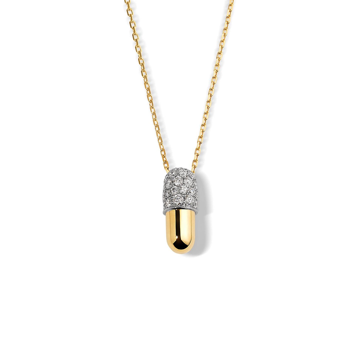 PM Diamond Pill Pendant