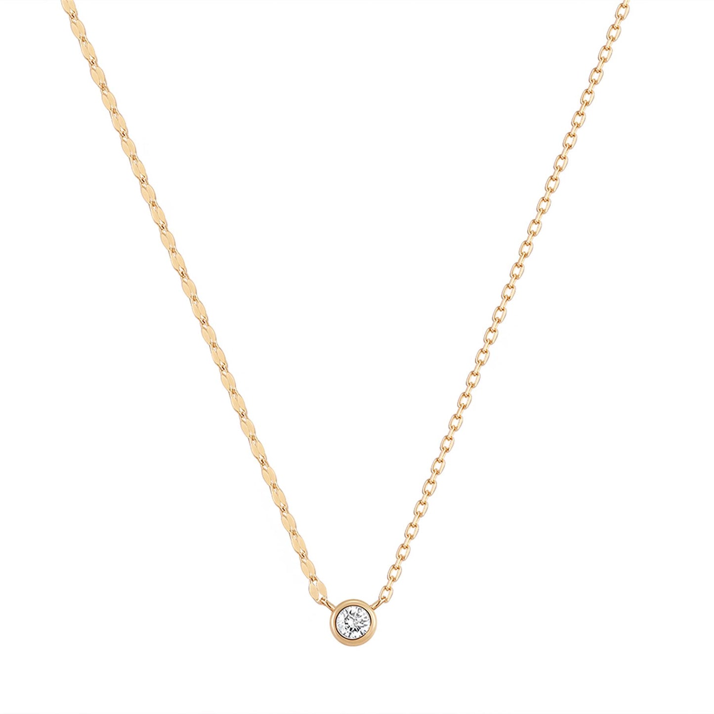 Diamond Dual Chain Necklace