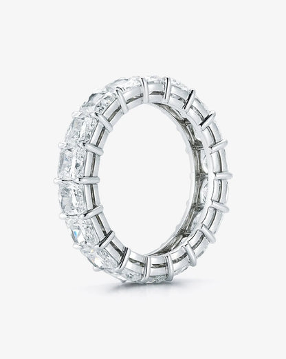 Cushion Cut Eternity Band in Platinum