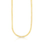 Herringbone Chain Necklace 4.6mm in Yellow Gold