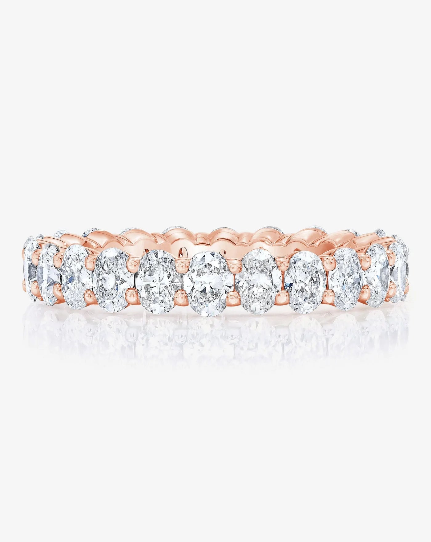 Mini Oval Eternity Band in 14K Rose Gold