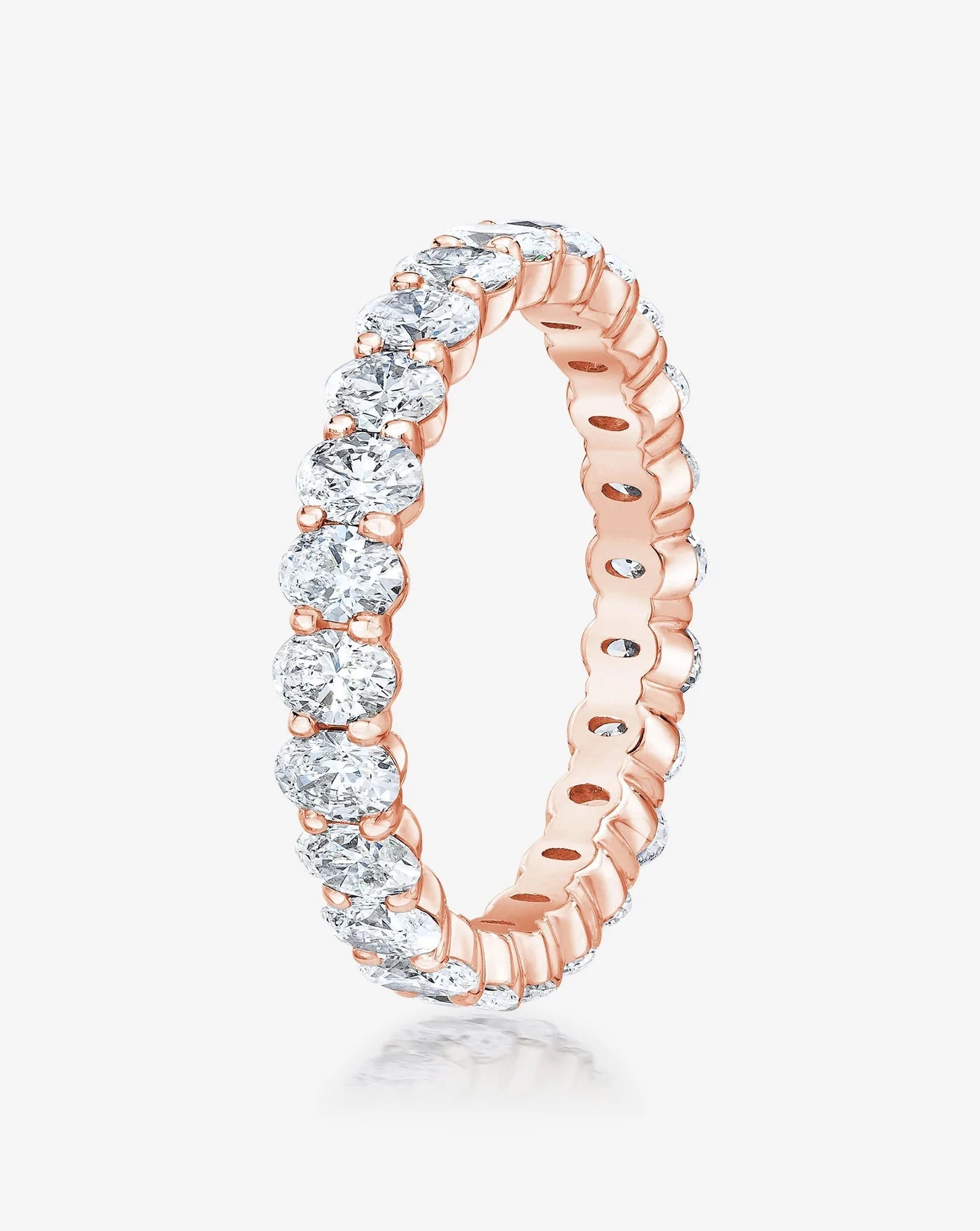 Mini Oval Eternity Band in 14K Rose Gold