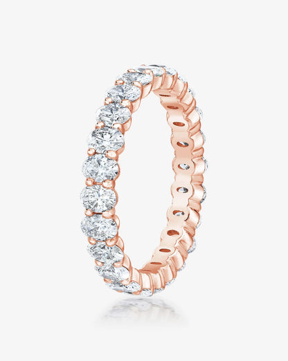 Mini Oval Eternity Band in 14K Rose Gold