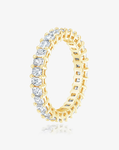 Mini Radiant Eternity Band in 14K Yellow Gold