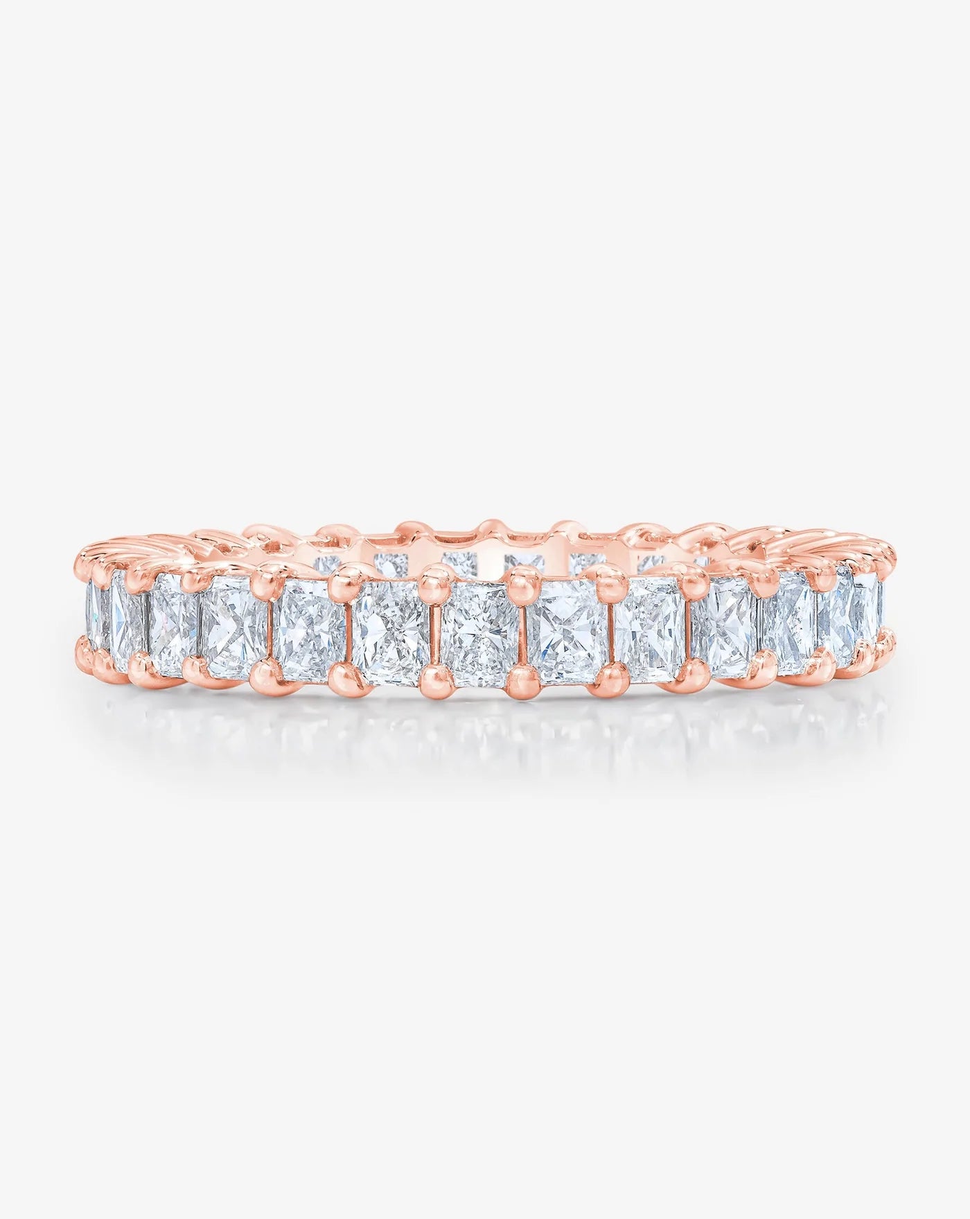 Mini Radiant Eternity Band in 14K Rose Gold